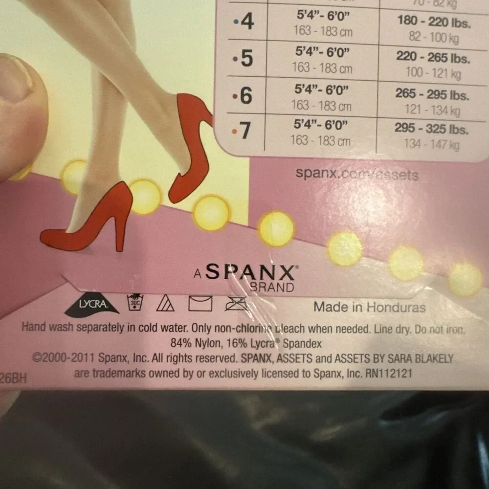 Spanx Assets By Sara Blakely Shaping Pantyhose Black Size 1 NWT